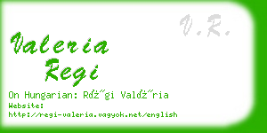 valeria regi business card